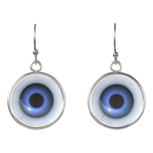 Eyeball  Earrings  Blue