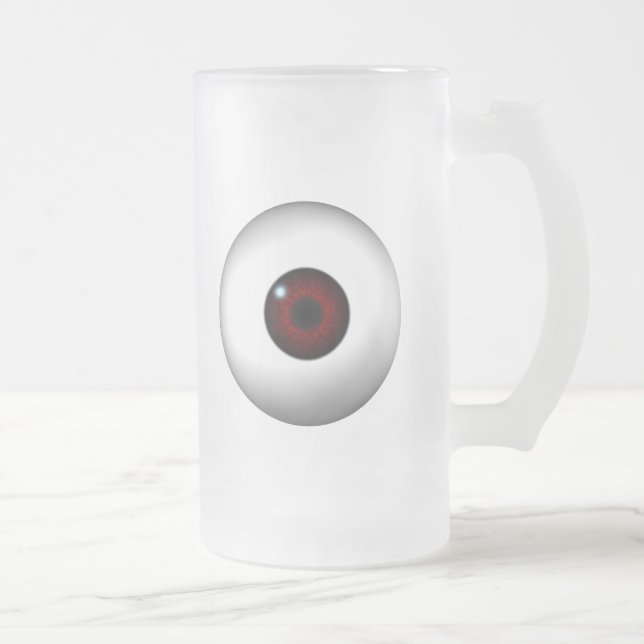 eyeball frosted glass beer mug (Right)