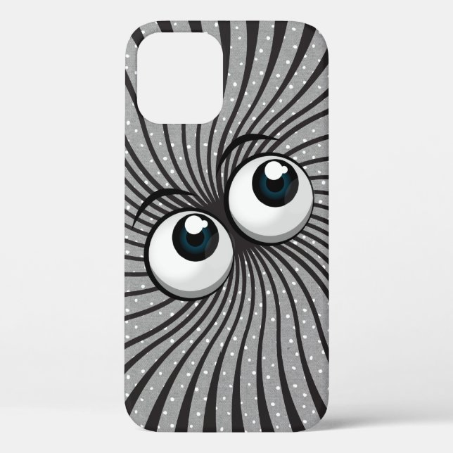 Eyeball Mania on polka dots Case-Mate iPhone Case (Back)