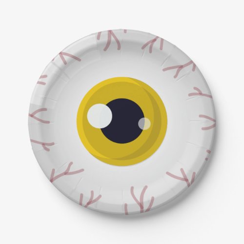 Eyeball Paper Plate Halloween Party Tableware