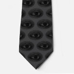 Eyeball Pattern | Neck Tie | Charcoal and Black<br><div class="desc">Charcoal and black eyeball pattern tie.  The finishing touch to your Lord of the Manor,  Dracula,  Vampire,  Jeckyll & Hyde steam punk Halloween costume/cosplay. Tastefully morbid.</div>