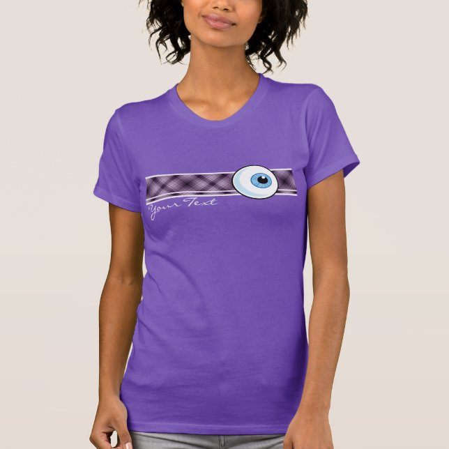 Eyeball; Purple T-Shirt (Front)