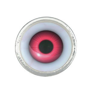 Eyeball Ring Red