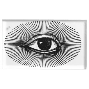 Eyeball Table Card Holder Clear