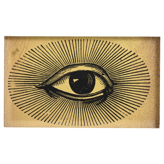 Eyeball | Table Card Holder | Gold (Front)