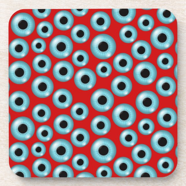 Eyeballs Beverage Coaster (Front)