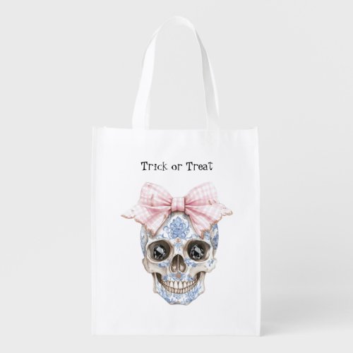 Eyeballs Halloween Female Black Cape Grocery Bag