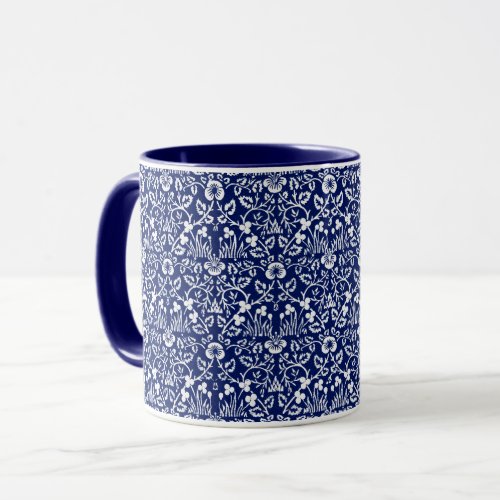 Eyebright Pattern William Morris Coffee Mug