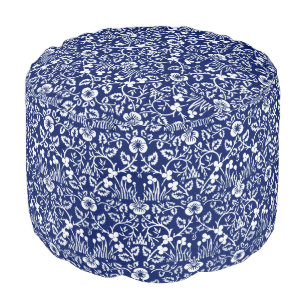 Eyebright Pattern, William Morris Pouf
