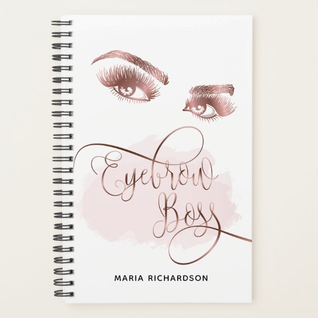 eyebrow boss agenda appointment book (Front)