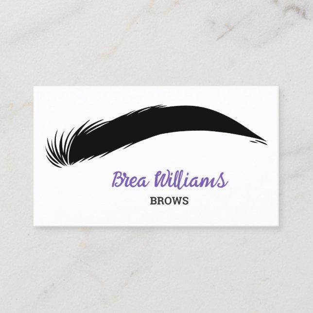Eyebrow Brows Microblading Business Card (Front)