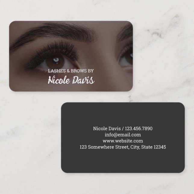 Eyebrow Brows Microblading Business Card (Front/Back)