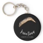 Eyebrow lashes rose gold glitter name glam black