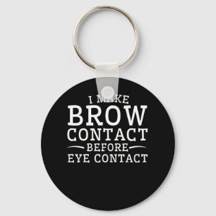 Eyebrow Microblading Make Brow Contact Keychain