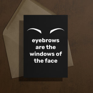 Eyebrows Pun Sympathy Card