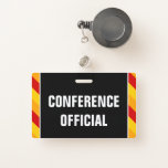 [ Thumbnail: Eyecatching "Conference Official" Badge ]