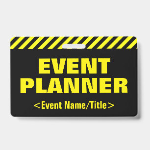 Eyecatching "EVENT PLANNER" Badge