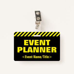 Eyecatching "EVENT PLANNER" Badge