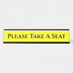 [ Thumbnail: Eyecatching "Please Take a Seat" Desk Name Plate ]