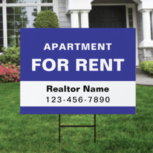 Eyecatching Real Estate Apartment for Rent Realtor Sign