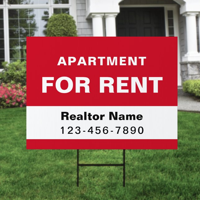Eyecatching Real Estate Apartment for Rent Realtor Sign (Eyecatching Real Estate Apartment for Rent Realtor Sign)