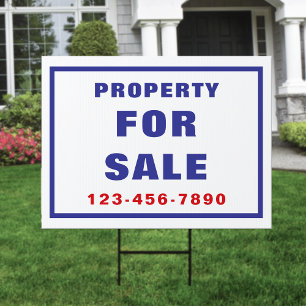 Eyecatching Real Estate Property for Sale Realtor Sign