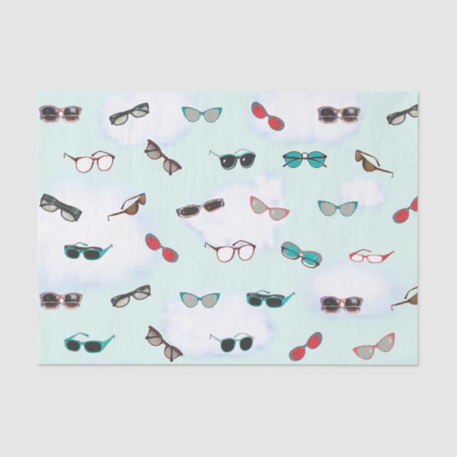 Eyeglass and Sunglasses Tissue Paper (Front)