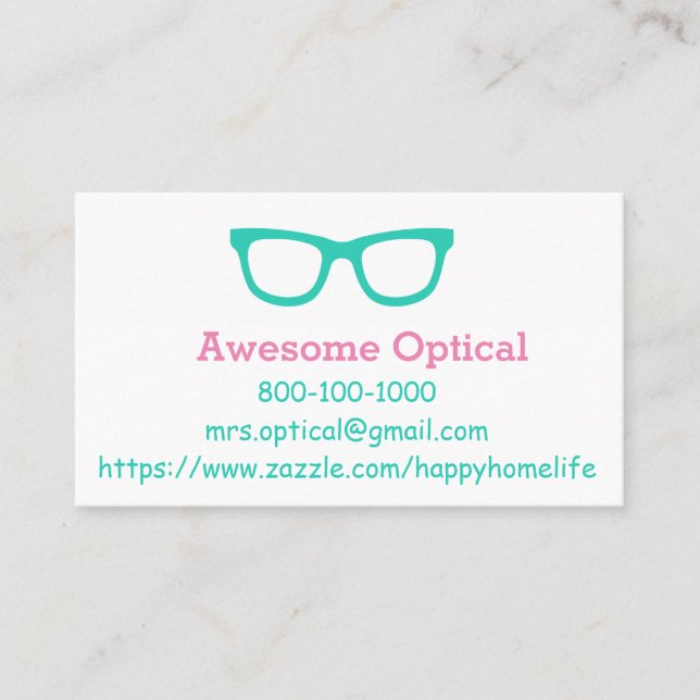 EYEGLASS Business card (Front)