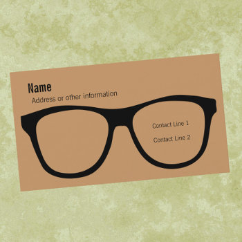 Eyeglasses Business Card by Sideview at Zazzle