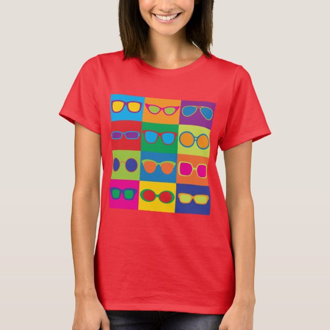 Eyeglasses Checkerboard T-Shirt (Front)