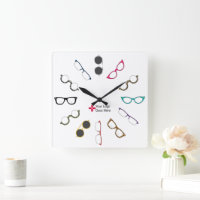 Eyeglasses Custom Logo Clock
