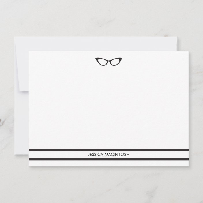 Eyeglasses Note Cards