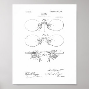 Eyeglasses Patent Poster