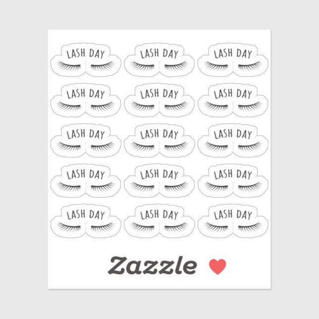 Eyelash Appointment Beauty Salon Bujo Planner Sticker (Sheet)