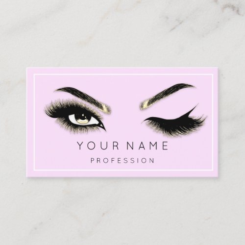  Eyelash Brows Microblade QRCODE Lilac Purple  Business Card