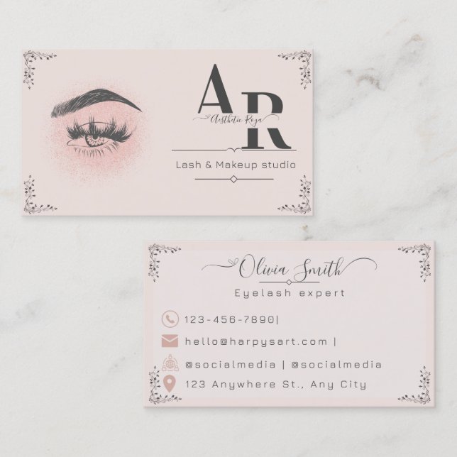 Eyelash business card (Front/Back)
