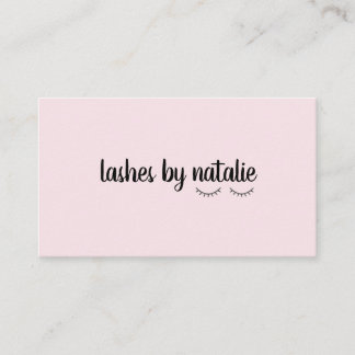 Eyelash business card