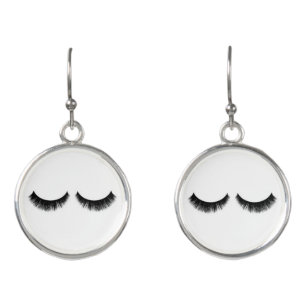 Eyelash earrings