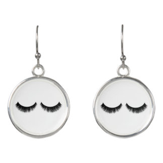 Eyelash earrings