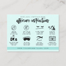 Eyelash Extension Aftercare Instructions Lash Logo