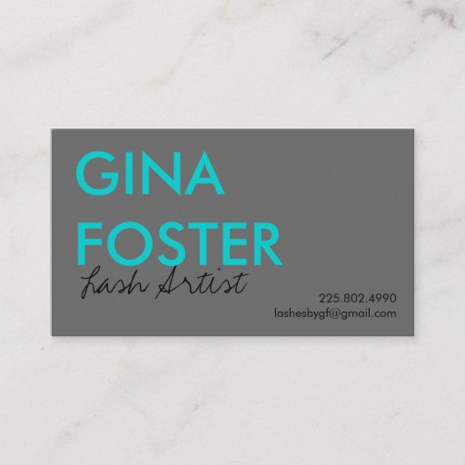 Customizable Eyelash Extension Lash Artist Business Card Templates