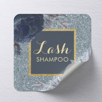 Eyelash Extension Lash Cleaner Dusty Blue Floral