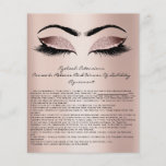 Eyelash Extension Liability Waiver Rose Blush Flyer<br><div class="desc">In the world of beauty enhancements, where the flutter of newly extended lashes can capture the essence of a newfound confidence, there emerges a document of equal importance—the Eyelash Extension Liability Waiver Rose Blush Flyer. This isn’t just paperwork; it’s a pact of trust, swathed in the soft, warm tones of...</div>