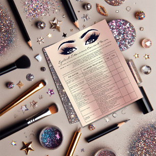 Eyelash Extension Liability Waiver Rose Skinny Flyer