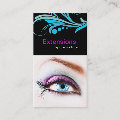 Eyelash Extensions Business Card Template