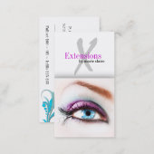 Eyelash Extensions Business Card Template (Front/Back)