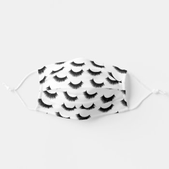 Eyelash Extensions Cute Lashes Beauty Salon Adult Cloth Face Mask by tattooWears at Zazzle