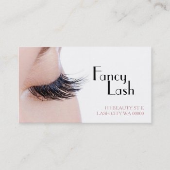 Eyelash Extensions Makeup Artist Cosmetologist Business Card by ArtisticEye at Zazzle