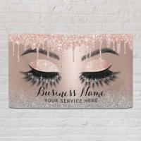 Eyelash Extensions Rose Gold Drips Beauty Salon
