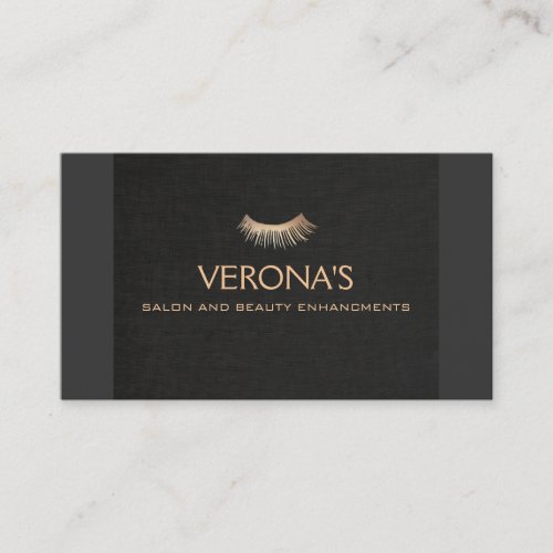 Eyelash Extensions Salon and Spa Black Business Cards